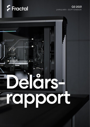 Miniature Fractal Gaming Group Rapport trimestriel 2021-q3