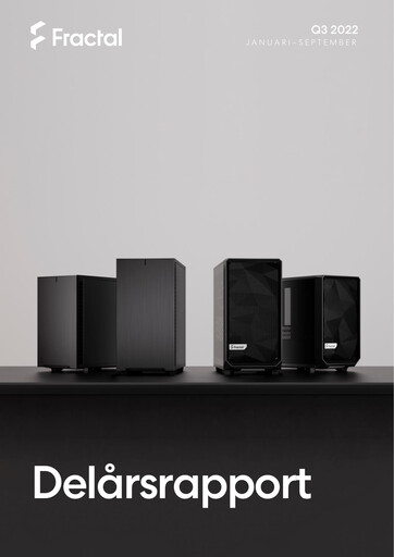 Miniature Fractal Gaming Group Rapport trimestriel 2022-q3