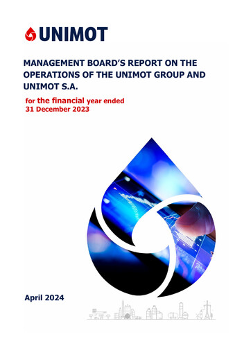 Thumbnail Unimot Annual Report 2023