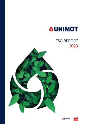 Thumbnail Unimot ESG Report 2023