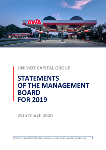 Miniature Unimot Rapport financier 2019