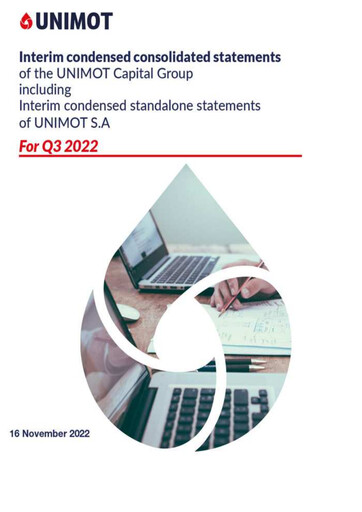 Thumbnail Unimot Financial Statement 2022-q3