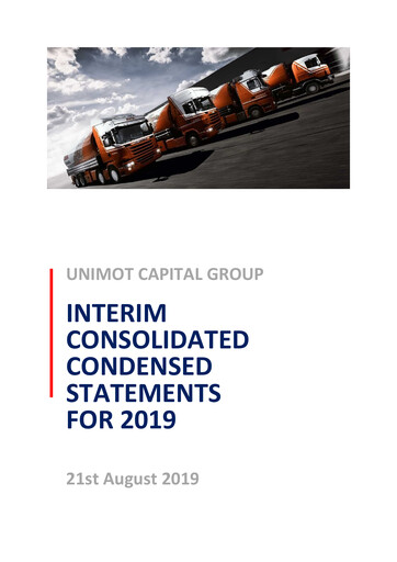 Thumbnail Unimot Half-year Report 2019-h1