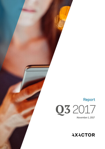 Thumbnail Axactor ASA Quarterly Report 2017-q3