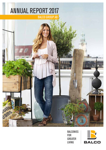 Miniature Balco Group Rapport annuel 2017