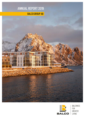 Miniature Balco Group Rapport annuel 2019