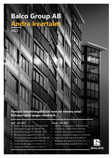 Thumbnail Balco Group Quarterly Report 2022-q2