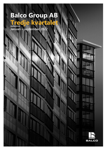 Thumbnail Balco Group Quarterly Report 2022-q3