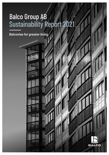 Thumbnail Balco Group Sustainability Report 2021