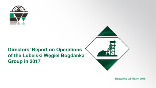 Thumbnail Lubelski Wegiel Bogdanka Annual Report 2017
