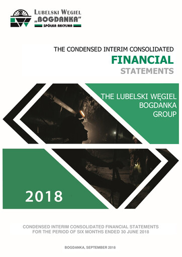 Thumbnail Lubelski Wegiel Bogdanka Half-year Report 2018-h1