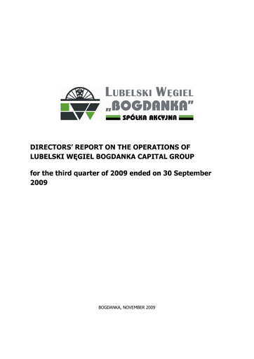 Thumbnail Lubelski Wegiel Bogdanka Quarterly Report 2009-q3