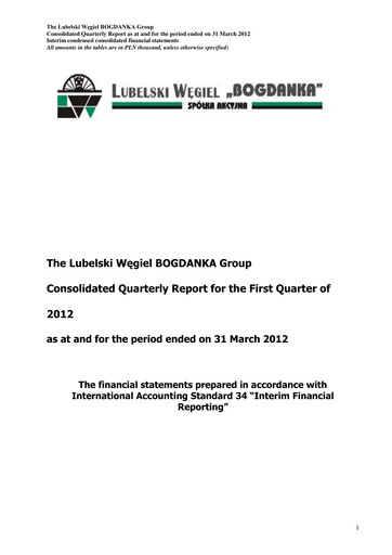 Thumbnail Lubelski Wegiel Bogdanka Quarterly Report 2012-q1