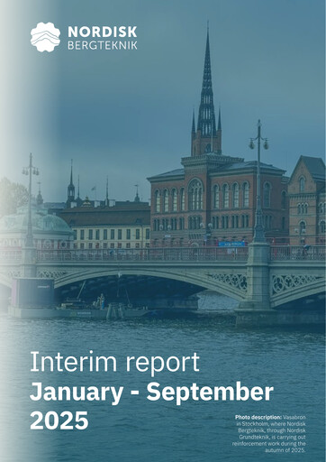 Miniature Nordisk Bergteknik AB Rapport trimestriel 2025-q3