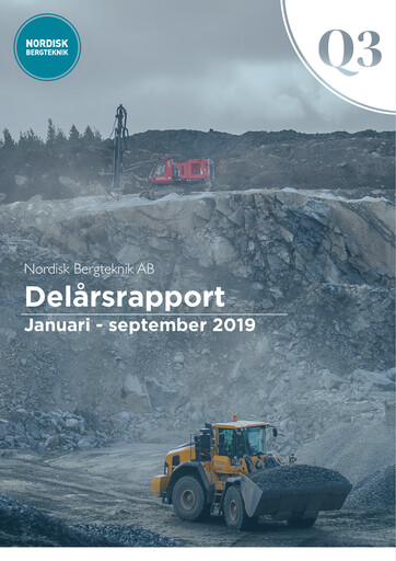 Thumbnail Nordisk Bergteknik AB Quarterly Report 2019-q3