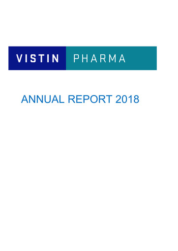 Thumbnail Vistin Pharma Annual Report 2018