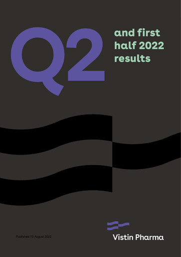 Thumbnail Vistin Pharma Half-year Report 2022-h1