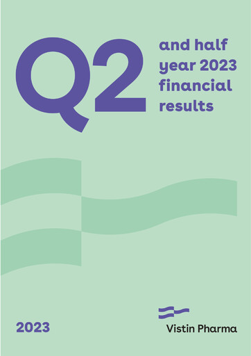 Thumbnail Vistin Pharma Half-year Report 2023-h1