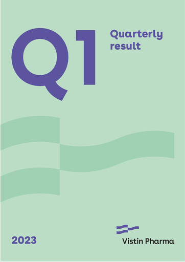 Thumbnail Vistin Pharma Quarterly Report 2023-q1