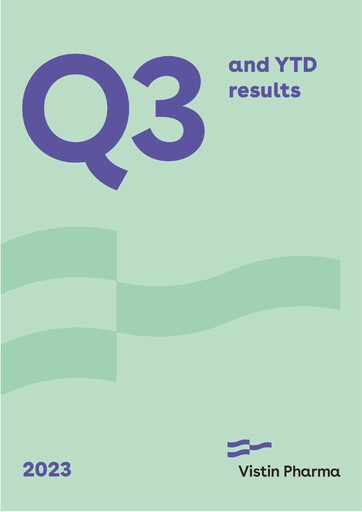 Thumbnail Vistin Pharma Quarterly Report 2023-q3