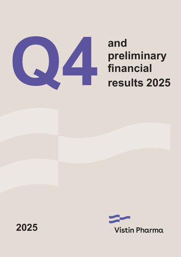 Thumbnail Vistin Pharma Quarterly Report 2025-q4