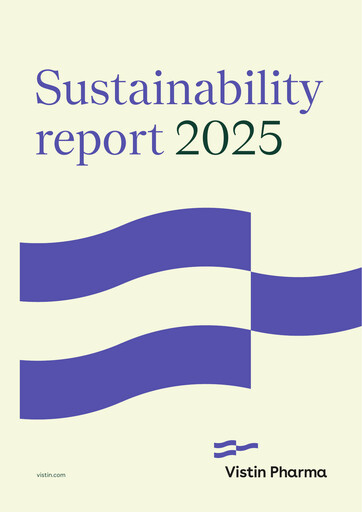 Thumbnail Vistin Pharma Sustainability Report 2025