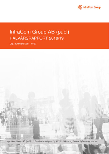 Thumbnail InfraCom Group AB Half-year Report 2018-2019-h1