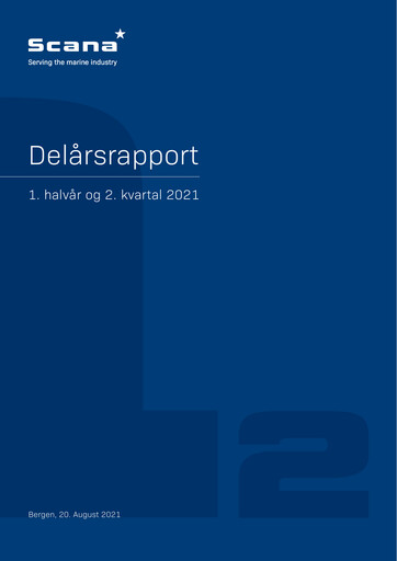 Miniature Scana ASA Rapport semestriel 2021-h1