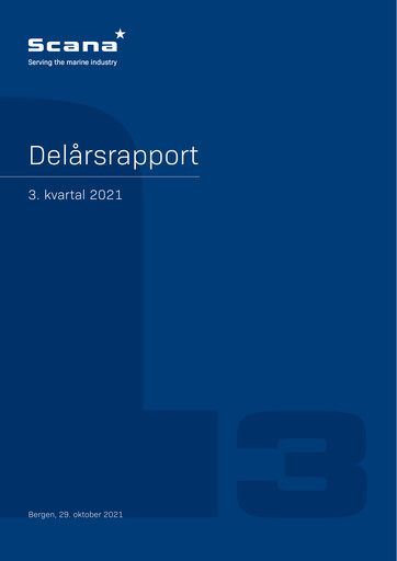 Miniature Scana ASA Rapport trimestriel 2021-q3