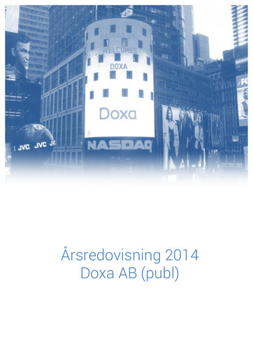 Thumbnail Doxa AB Annual Report 2014