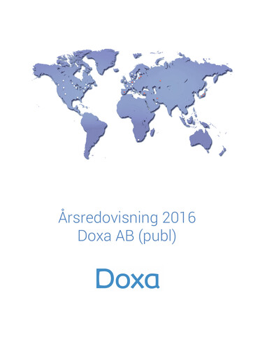 Thumbnail Doxa AB Annual Report 2016
