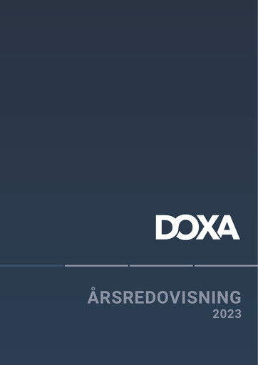 Thumbnail Doxa AB Annual Report 2023