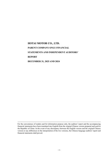 Thumbnail Hotai Motor
 Financial Statement 2025