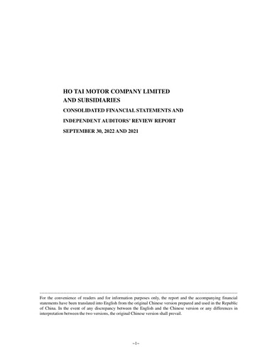 Vorschaubild Hotai Motor
 Quartalsbericht 2022-q3