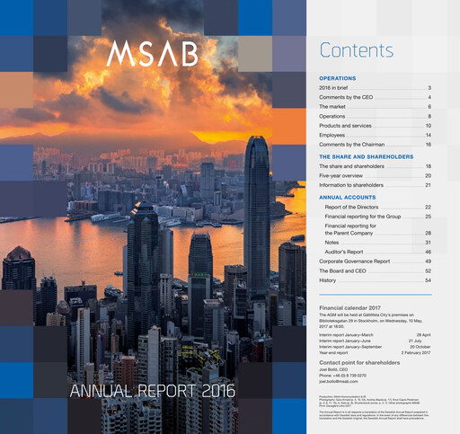 Miniature Micro Systemation Rapport annuel 2016