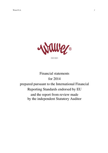Thumbnail Wawel Financial Statement 2014