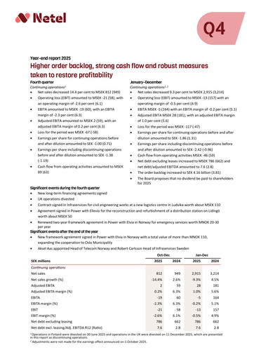 Vorschaubild Netel Holding Finanzbericht 2025