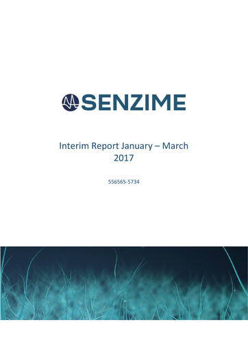 Thumbnail Senzime AB Quarterly Report 2017-q1