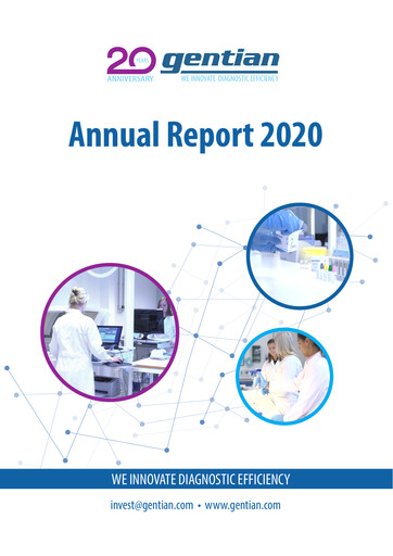 Thumbnail Gentian Diagnostics ASA Annual Report 2020