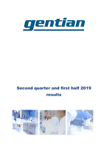 Miniature Gentian Diagnostics ASA Rapport semestriel 2019-h1