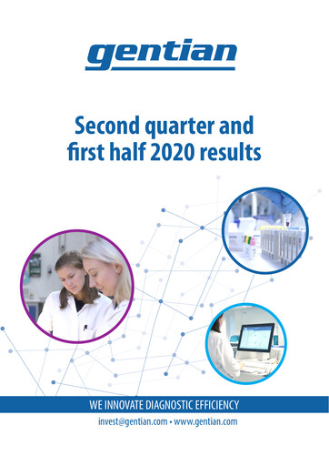 Miniature Gentian Diagnostics ASA Rapport semestriel 2020-h1