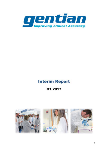 Miniature Gentian Diagnostics ASA Rapport trimestriel 2017-q1