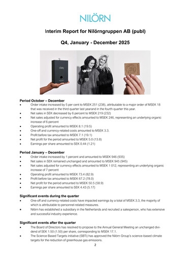 Miniature Nilörngruppen Rapport trimestriel 2025-q4