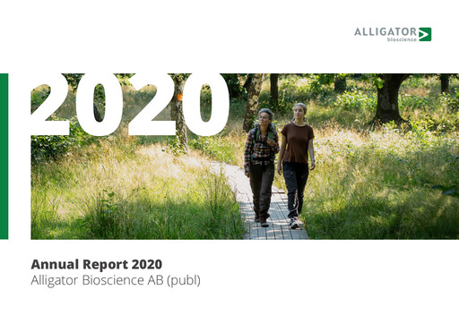 Thumbnail Alligator Bioscience AB Annual Report 2020