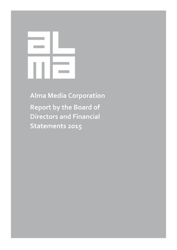 Thumbnail Alma Media Financial Statement 2015