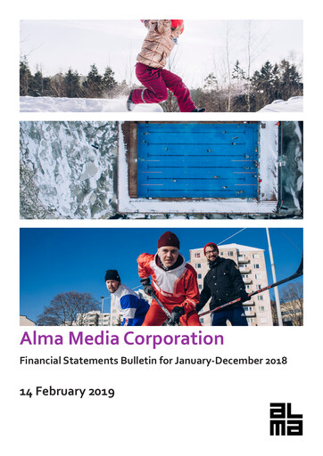 Thumbnail Alma Media Financial Statement 2018