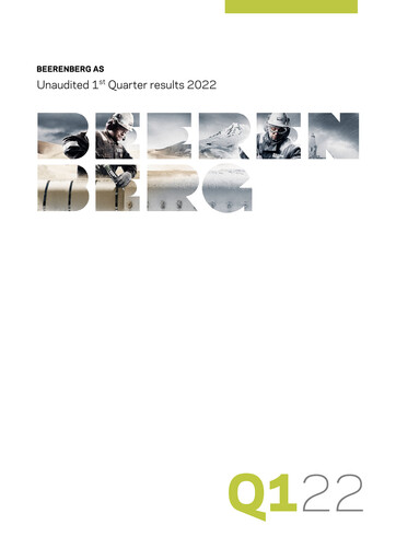 Thumbnail Beerenberg Quarterly Report 2022-q1