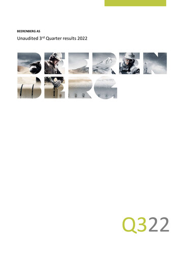 Thumbnail Beerenberg Quarterly Report 2022-q3