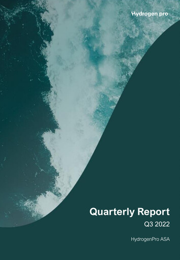 Thumbnail HydrogenPro ASA Quarterly Report 2022-q3