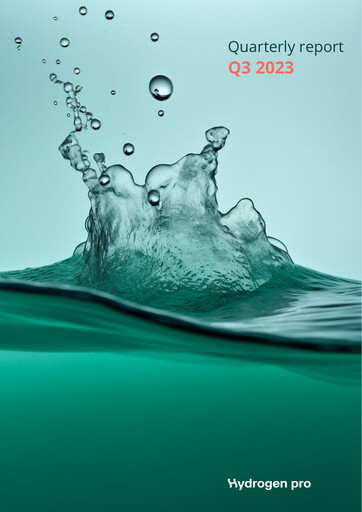 Thumbnail HydrogenPro ASA Quarterly Report 2023-q3